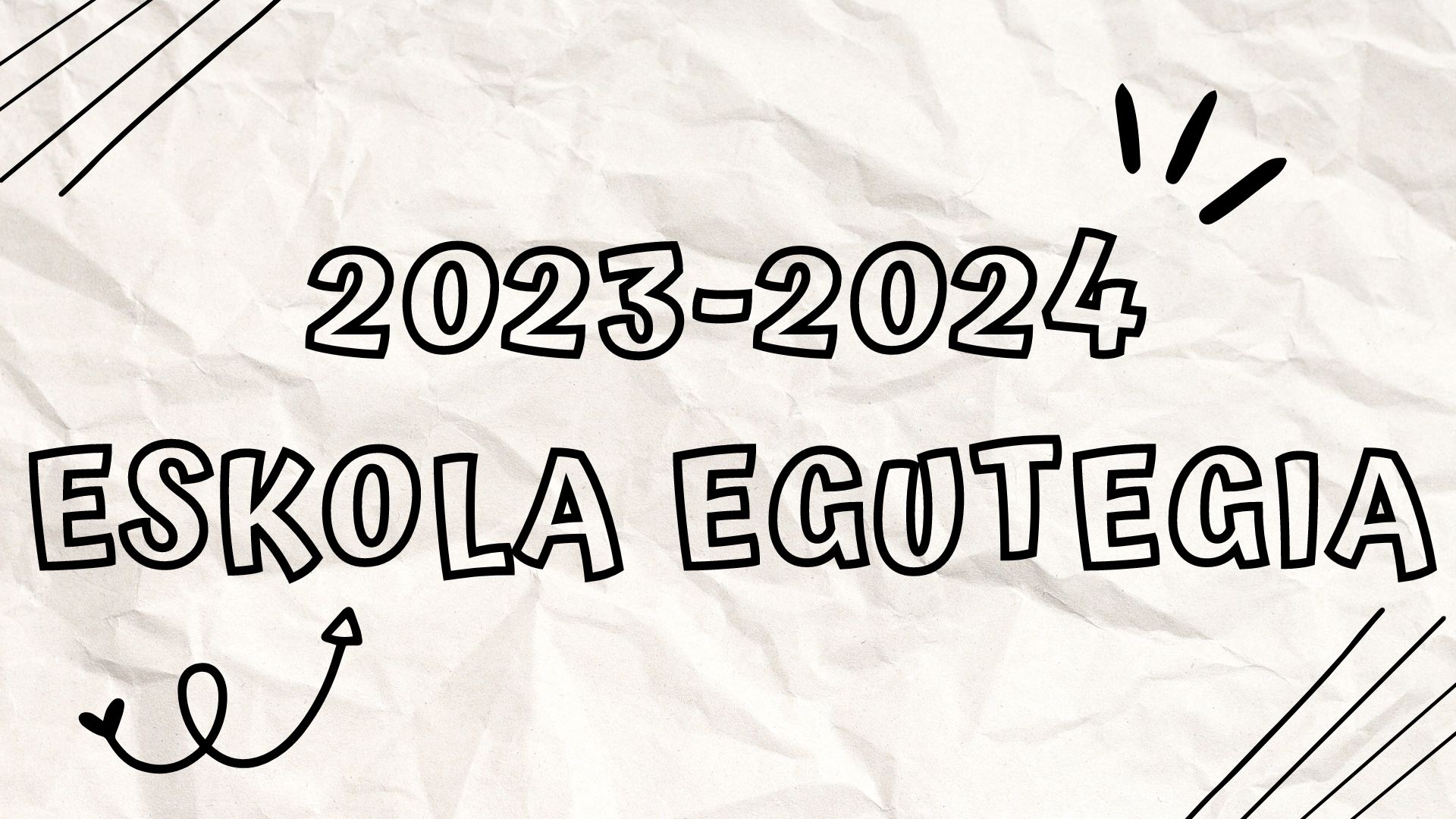 2023-2024 ikasturteko eskola egutegia